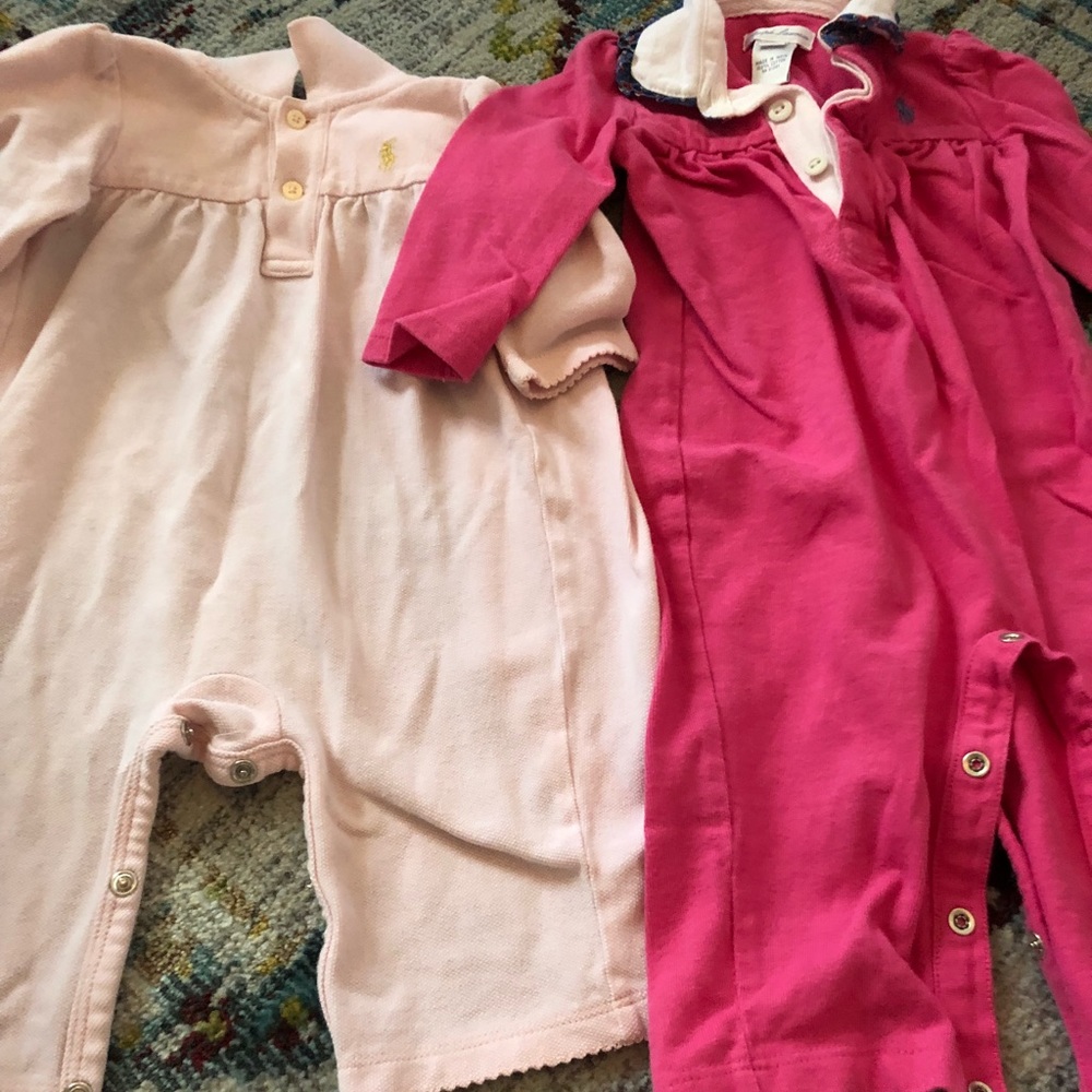 Ralph Lauren 6 month jumpers. EUC.